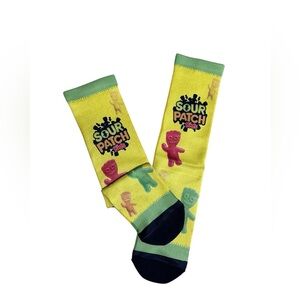 Sour Patch Yellow and Green Crew Unisex Socks